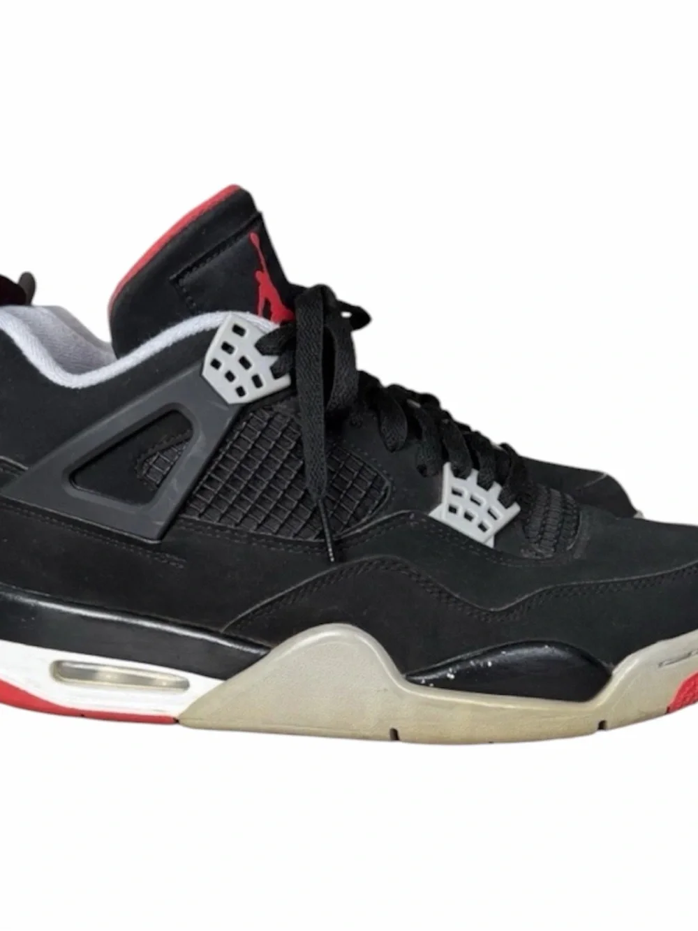 2019 Nike Air Jordan 4 IV Retro OG 308497-060 Bred Black Cement Mens Size 8.5